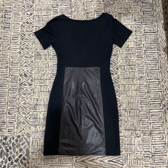Dress with leather front and back - Picture 3 of 4